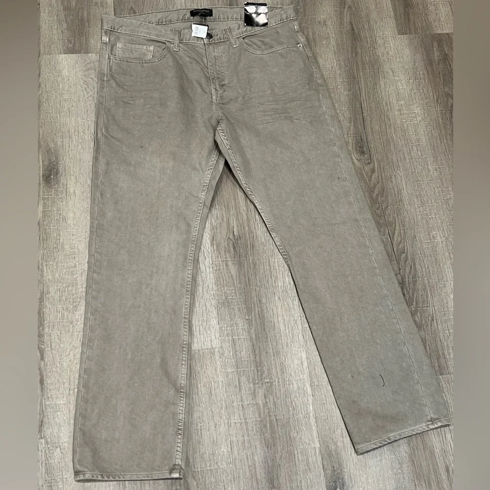 NWT Banana Republic Slim Fit 36W 32L Brown Structured Cotton Khaki Jeans Chinos